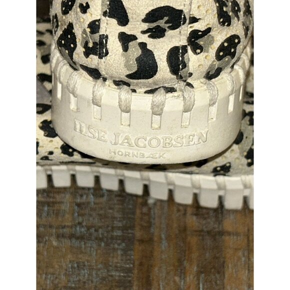 Ilse Jacobsen Sz EU 36 US 6 Perforated Slip-On Shoes Printed Tulip Latte Leopard - Picture 8 of 10